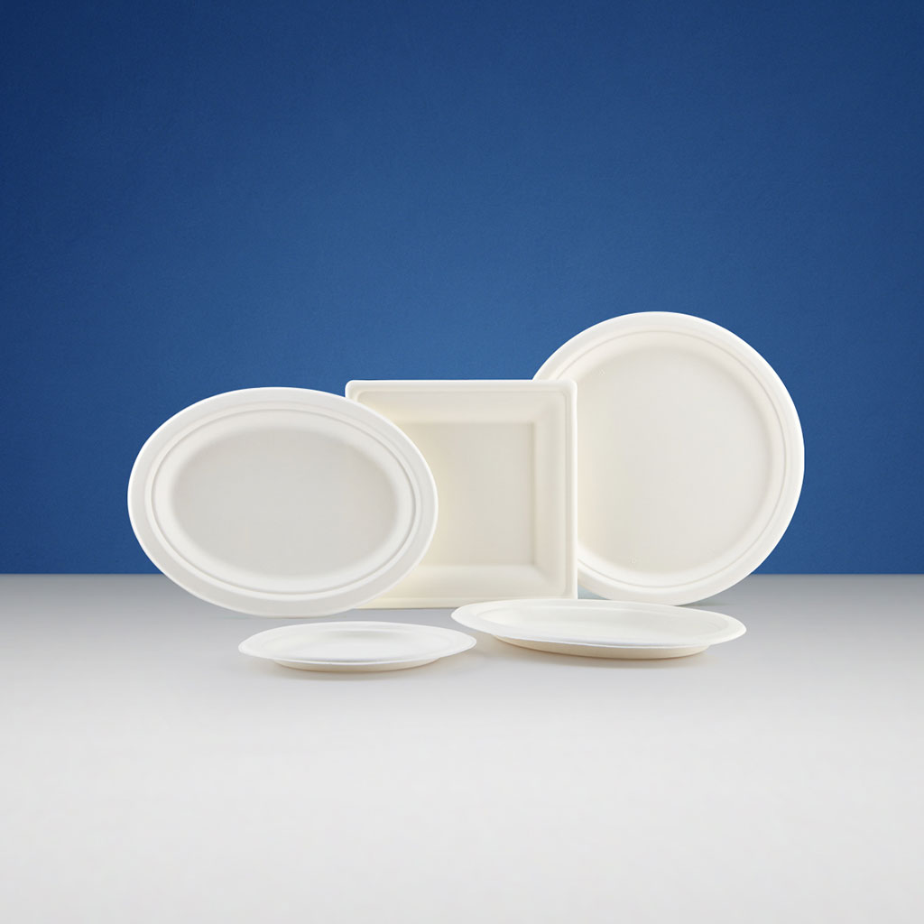 BIO DEGRADABLE PLATES -RECTANGULAR /OVAL / SQUARE - Hotpack Packaging