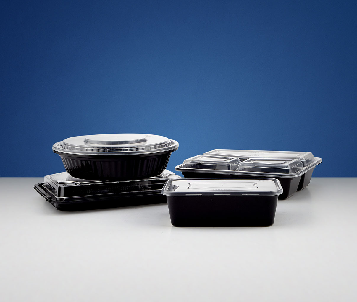 BLACK BASE RECT/ROUND MICROWAVABLE CONTAINERS & HD CONTAINERS - Hotpack Packaging
