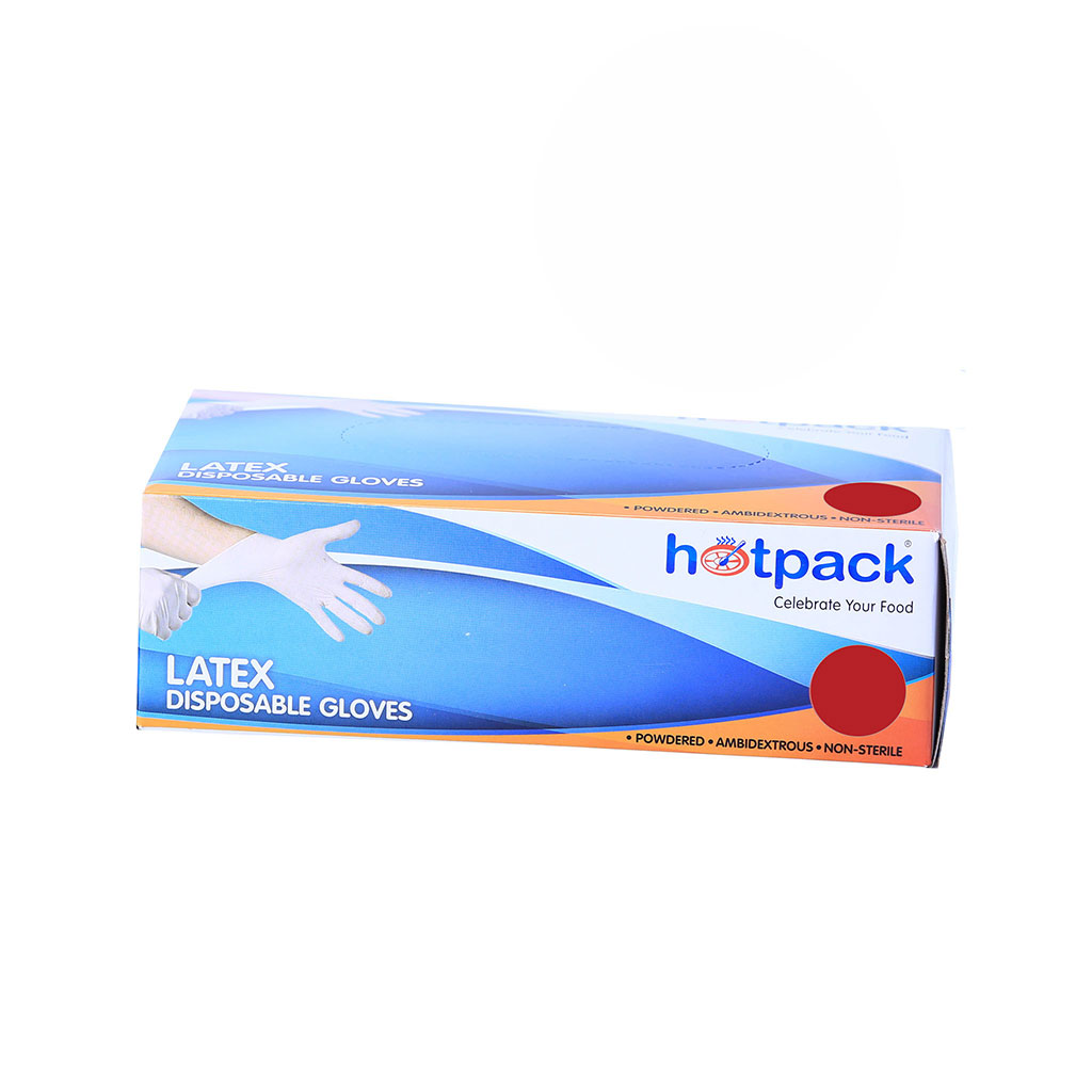 LATEX GLOVES POWDERED - Hotpack Packaging